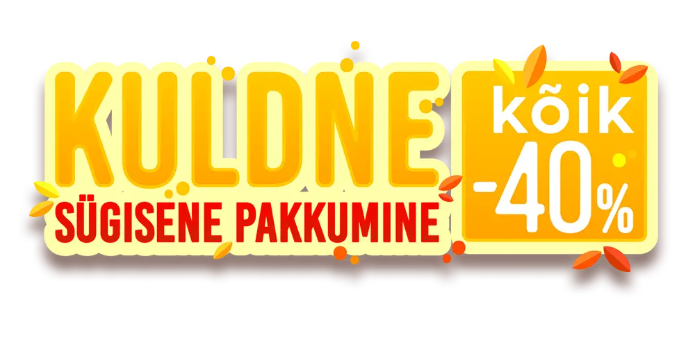 Kuldne sügisene pakkumine: -40% kõigile toodetele