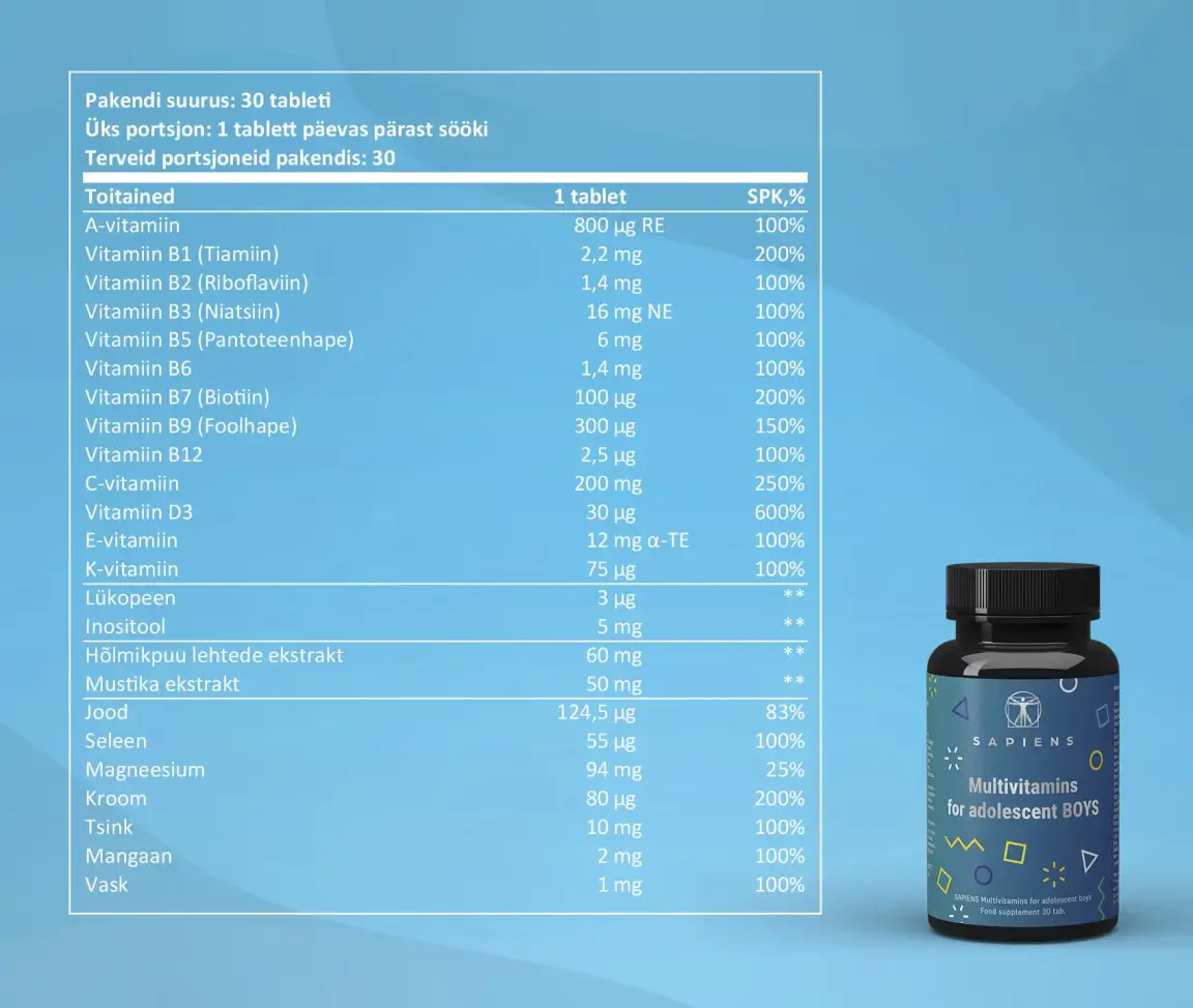 Multivitamiinid Poistele