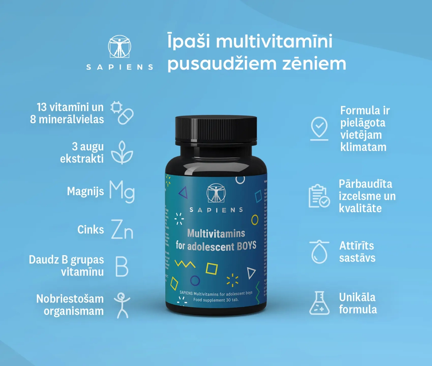 Мультивитамины для Юношей 1+1