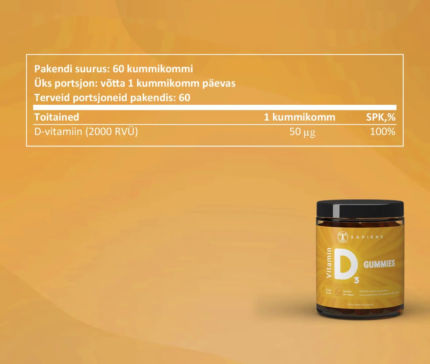Жевательные конфеты с витамином D3 1+1