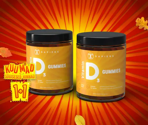 Vitamiin D3 kummikommid 1+1