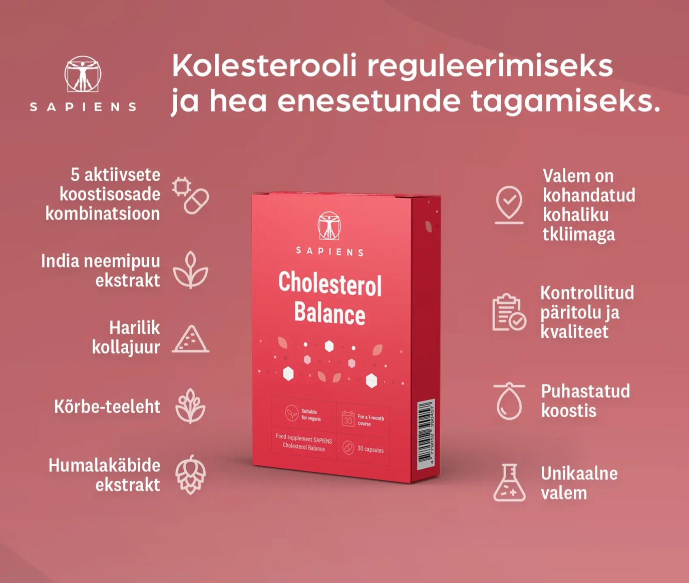 Kolesterooli tasakaalule 1+1