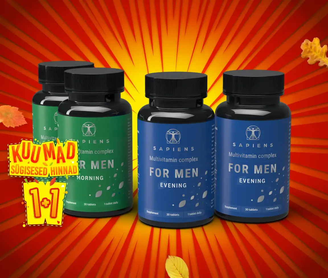 Multivitamiinikompleks Meestele 1+1